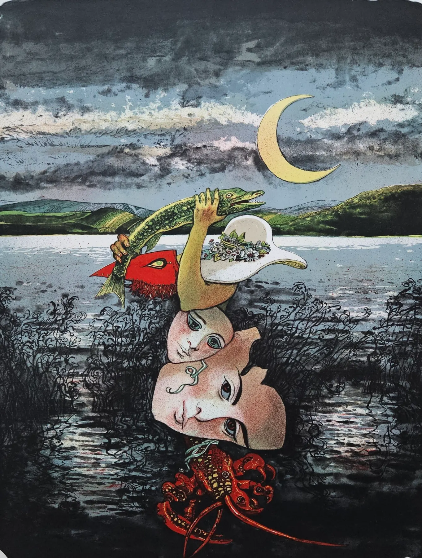Josef Liesler – Večerní koupání