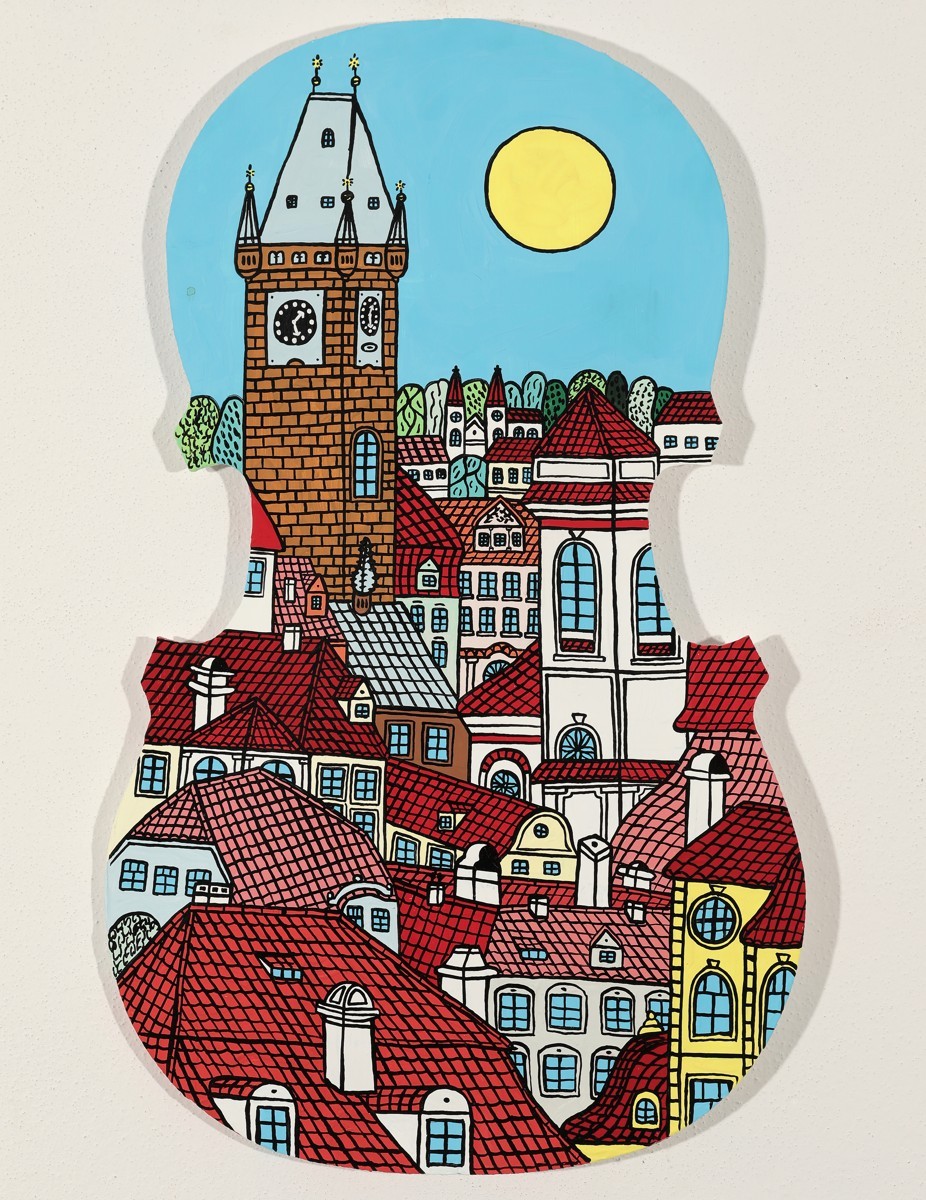 František Ringo Čech – Pražská veduta