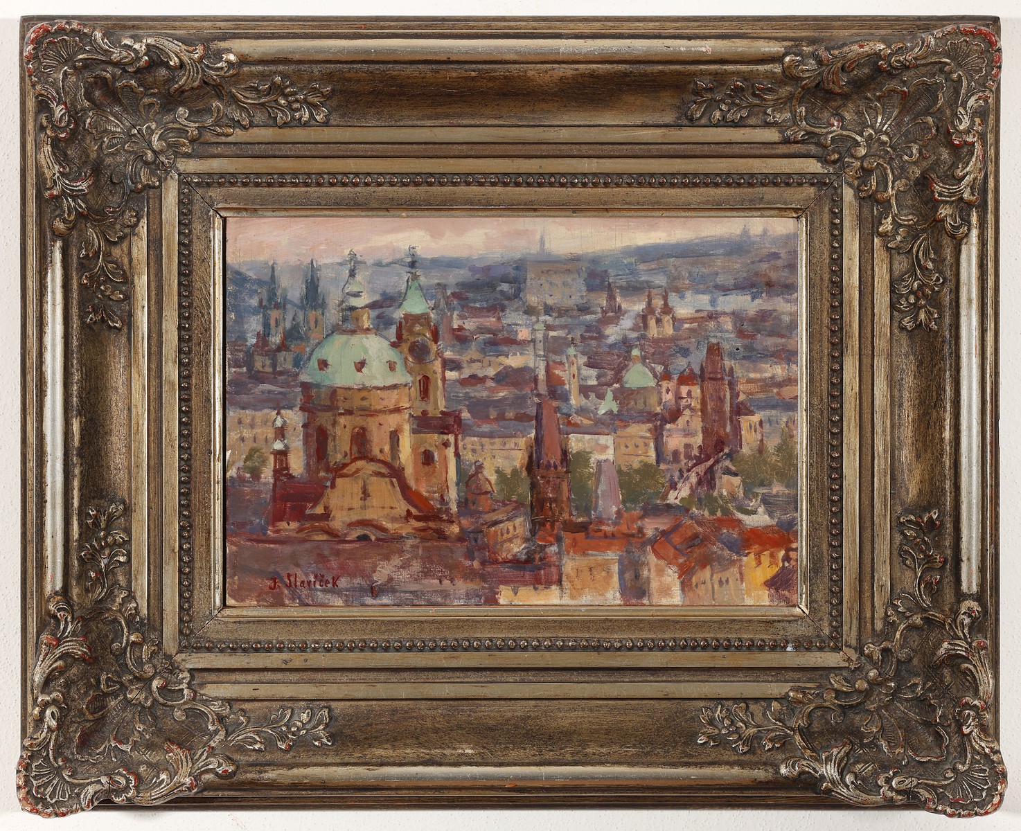 Jan Slavíček – Praha s Mikulášským kostelem