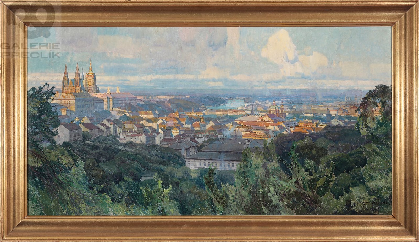 Jaroslav Šetelík – Hradčany z Petřína