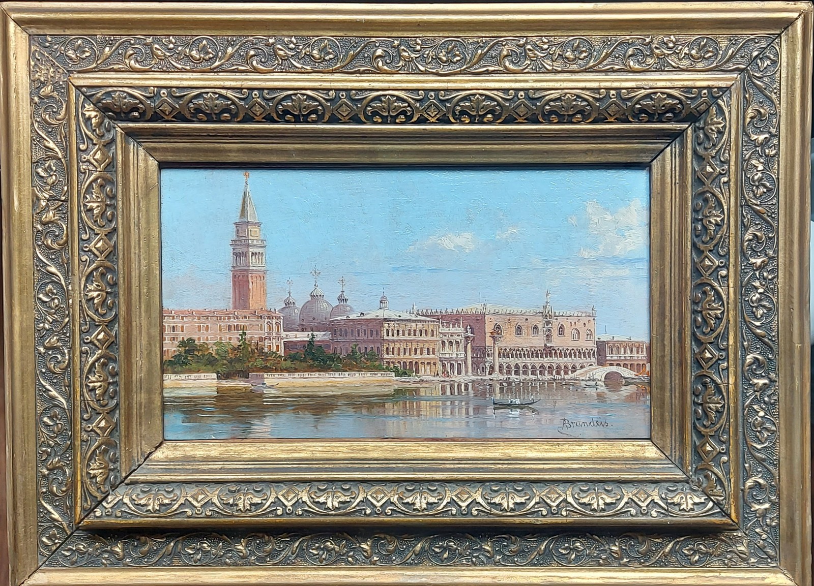 Antonie Brandeis – Canal grande con Palazzo Ducale
